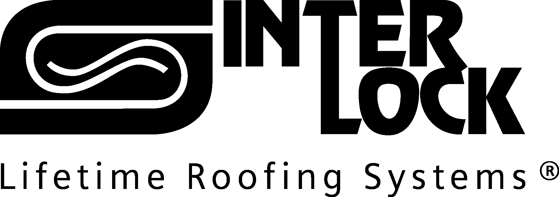 Interlock Roofing Black Logo Vector Logo